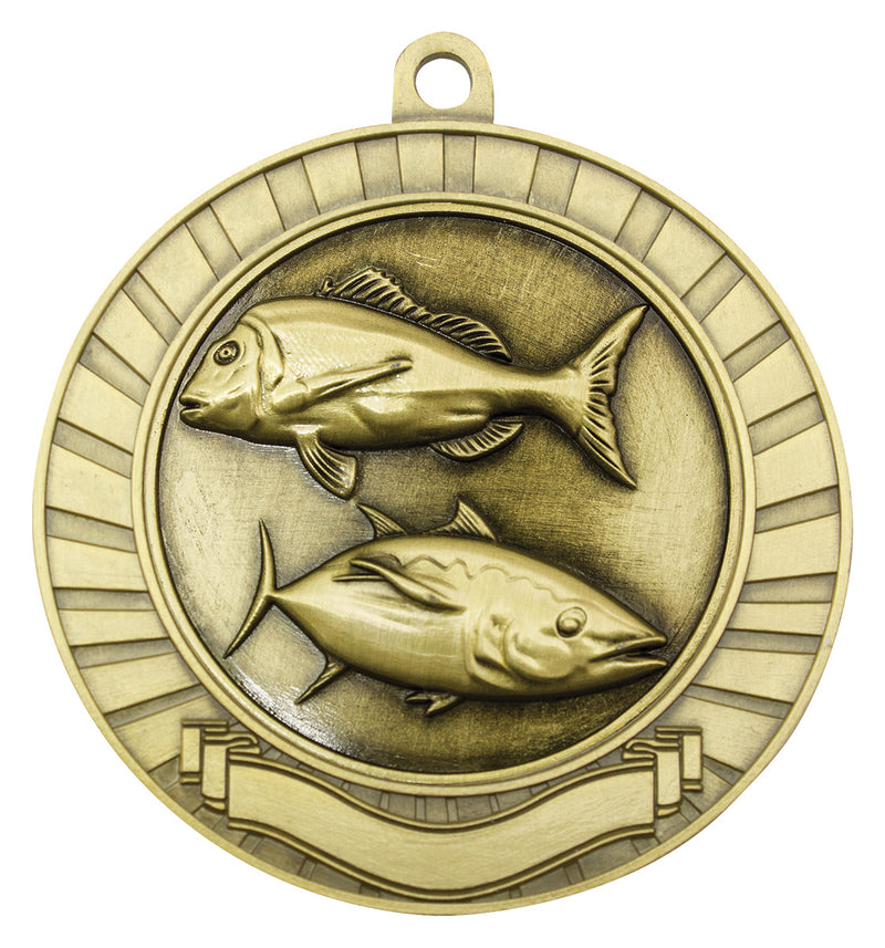 Eco Scroll - Fishing Eco Scroll Fishing Gold