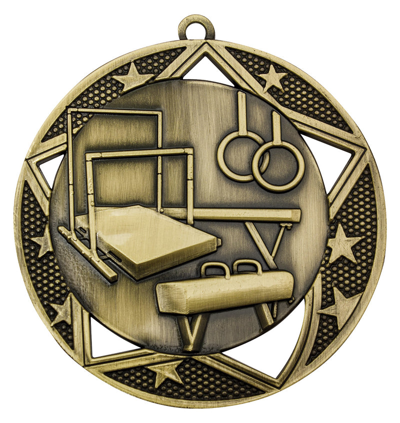 Gymnastics Galaxy Medal Gymnastics Galaxy Medal Gold