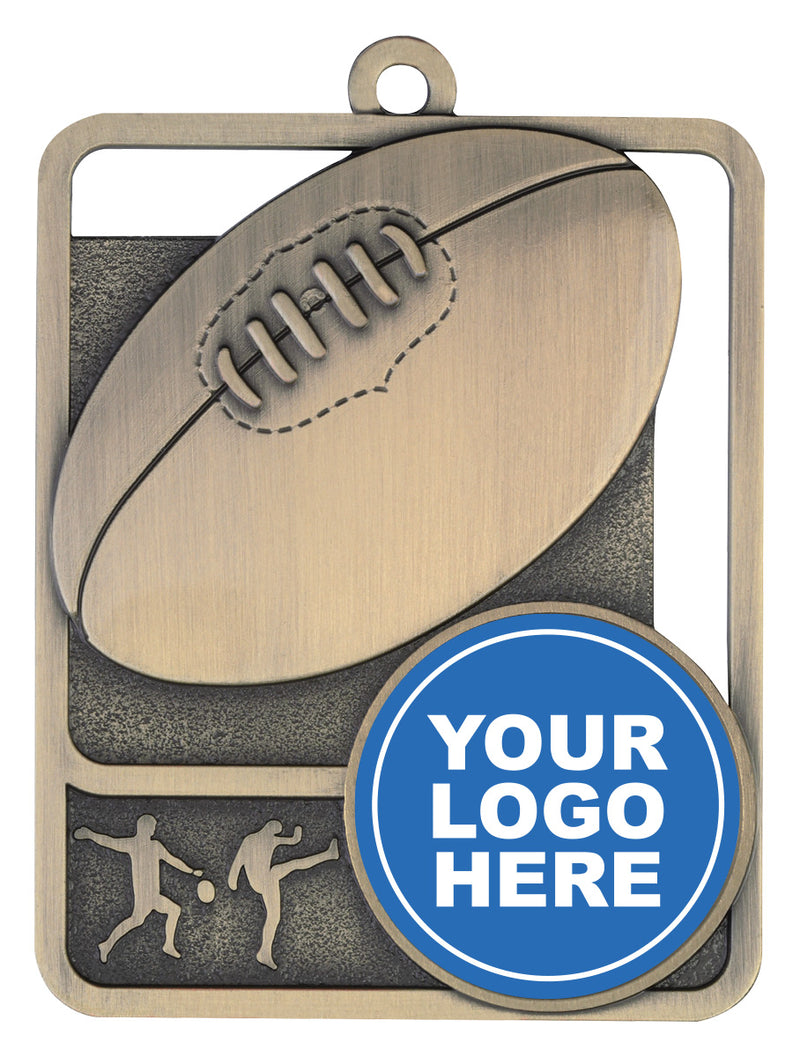 Aussie Rules Rosetta Option A/Rules Medal Rosetta Option Gold