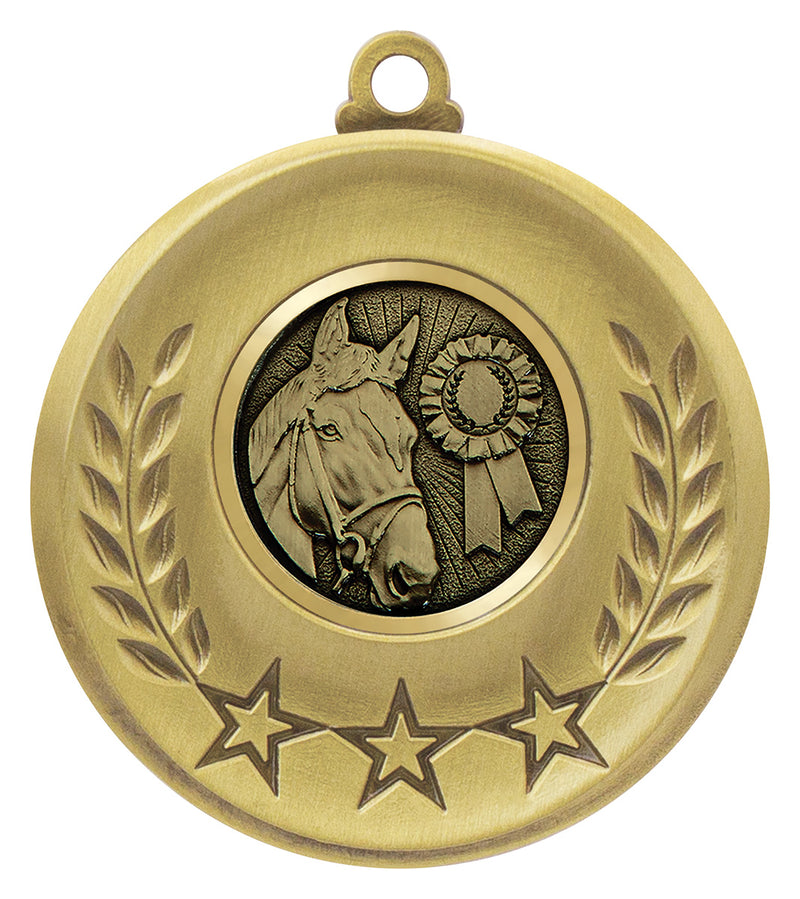 Laurel Medal - Horse Laurel Medal Horse Gold
