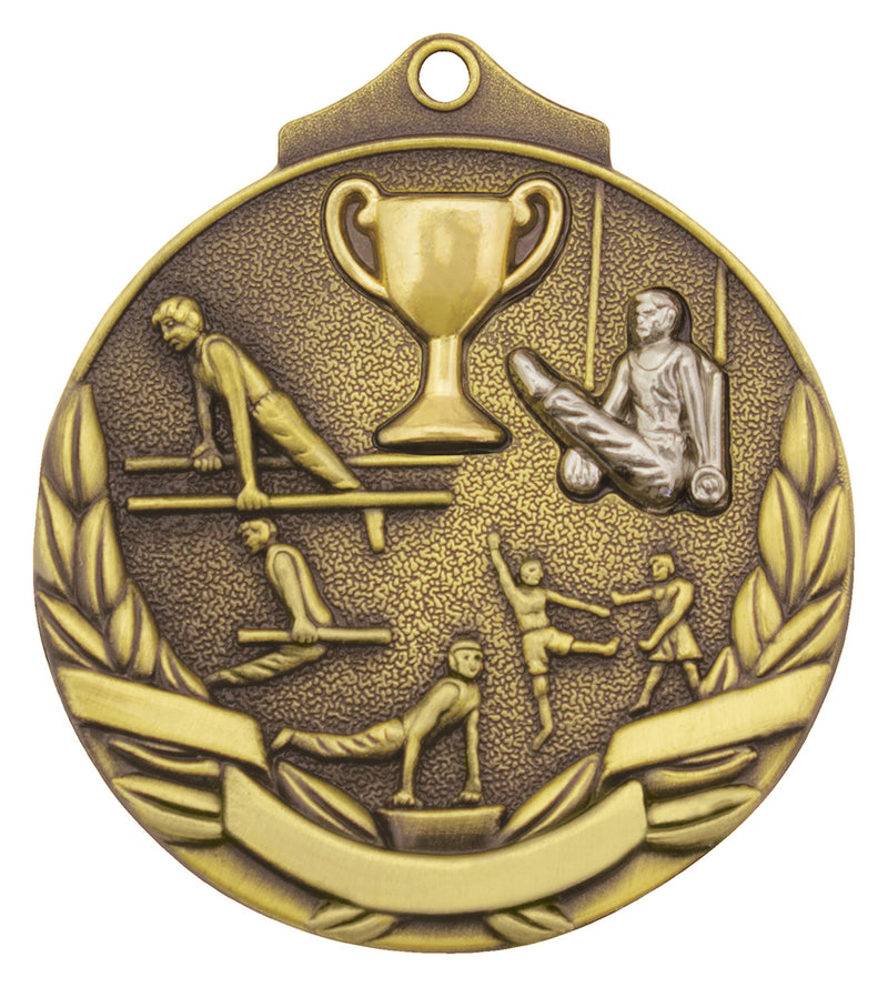 Gymnastics Two Tone Gymnastics Two Tone Medal Gold