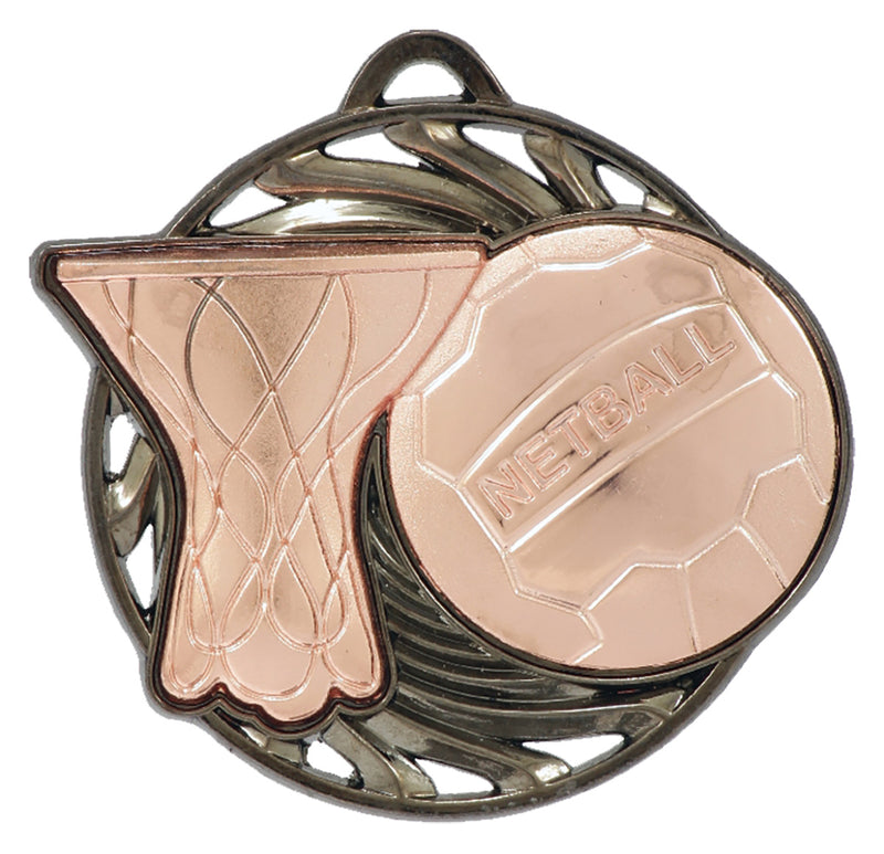 Netball Vortex Netball Vortex Medal Bronze