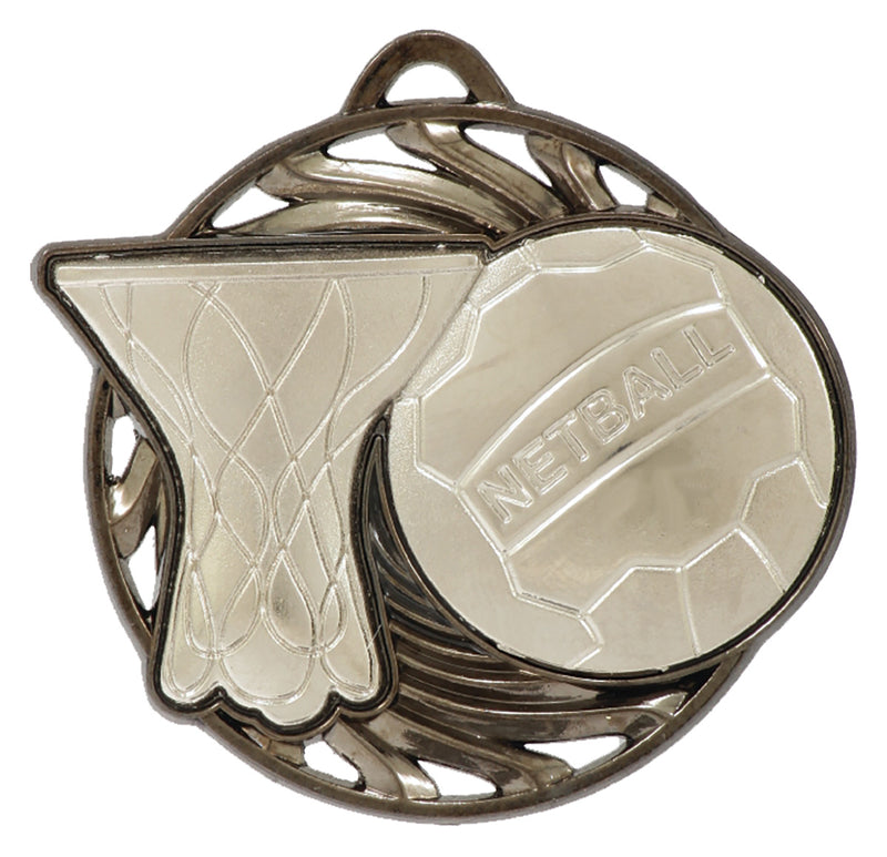 Netball Vortex Netball Vortex Medal Silver