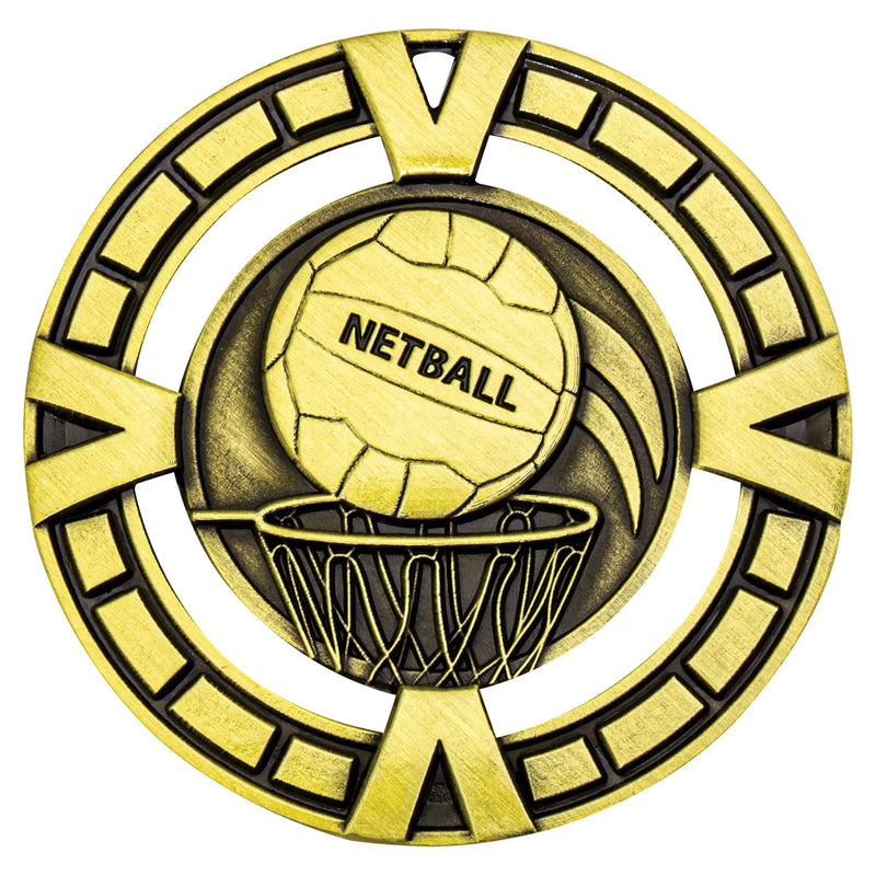 Varsity Netball Netball Varsity Medal Gold