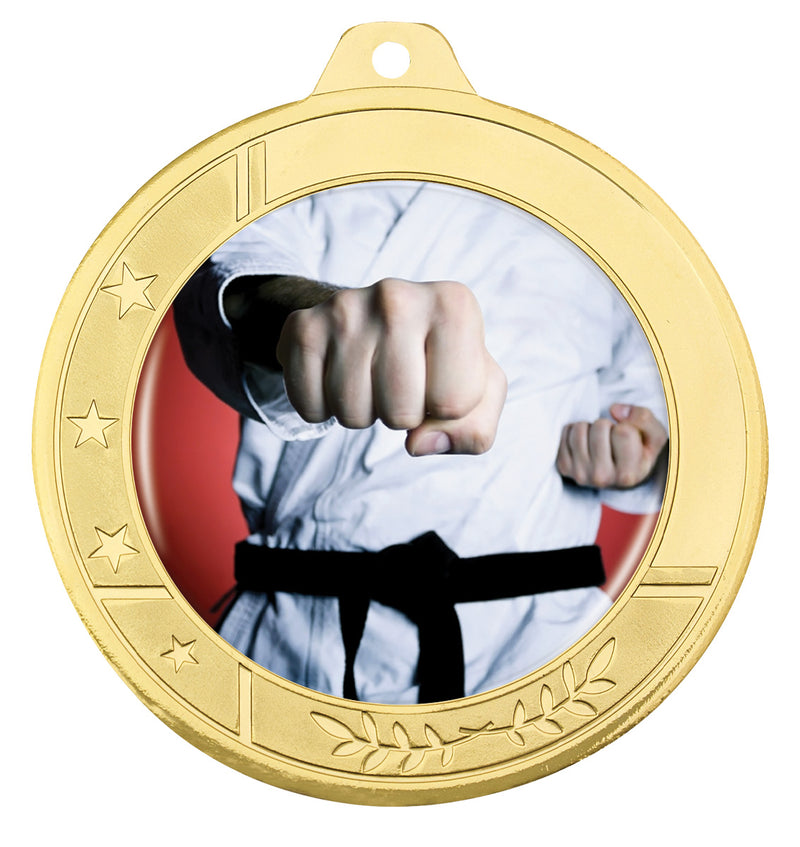 Glacier Frosted 50mm Glacier Medal 50mm Gold