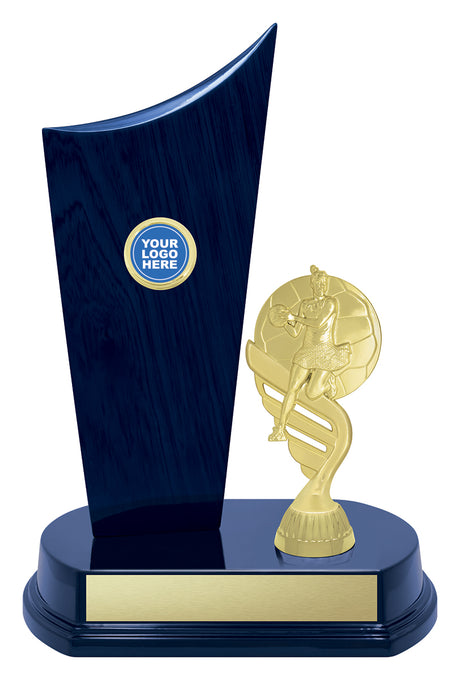 Blue Netball Crest 260mm