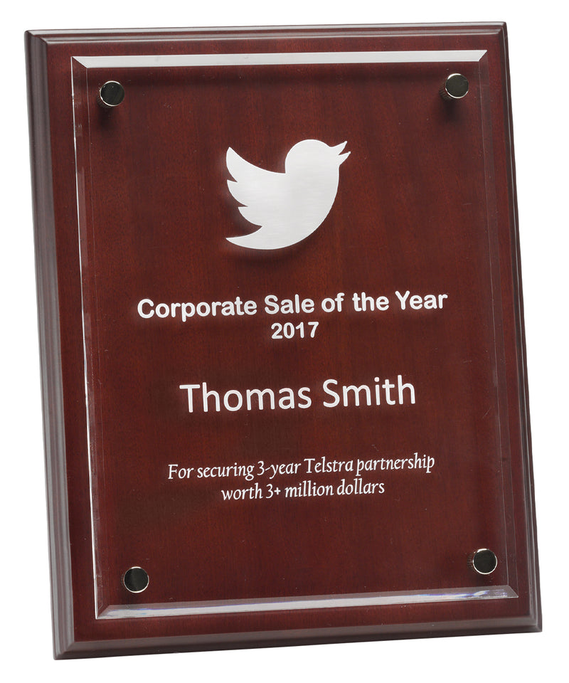 Floating Acrylic Plaque 200mm