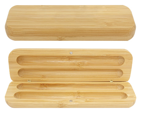 Bamboo Pen Box - Double 170mm