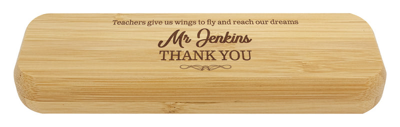 Bamboo Pen Box - Double 170mm