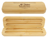 Bamboo Pen Box - Double 170mm