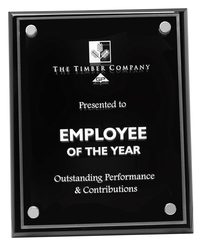 Black Premium Floating Plaque 250mm