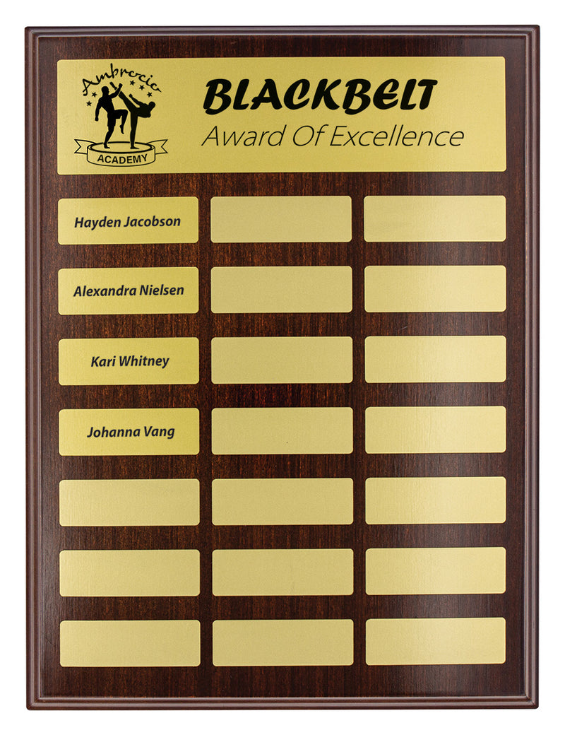 Directory Gold Plaque 300mm