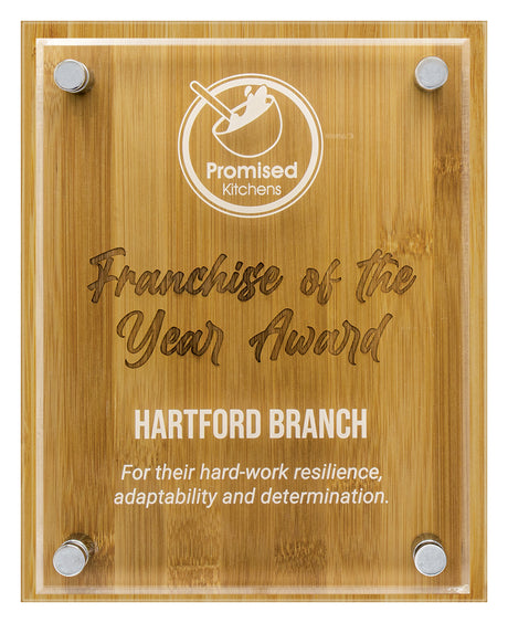Bamboo Floating Plaque 250mm