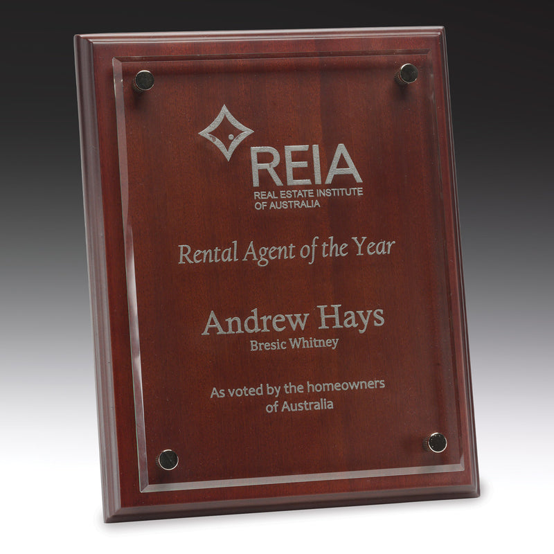 Floating Glass Plaque 200mm