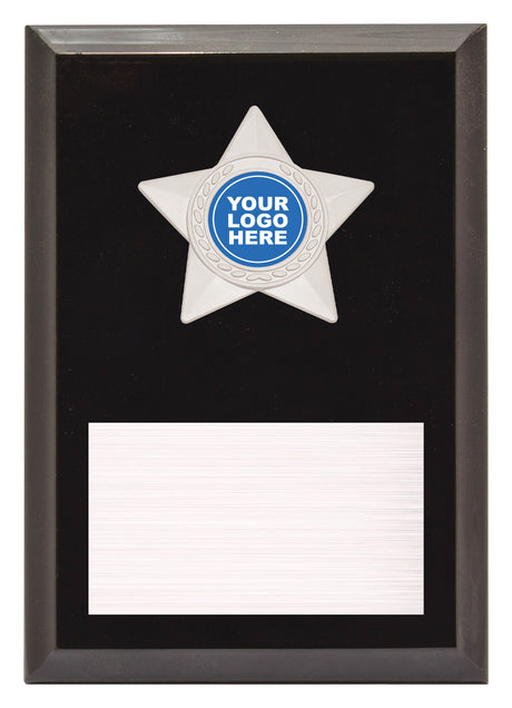 Star Plaque - Silver 175mm