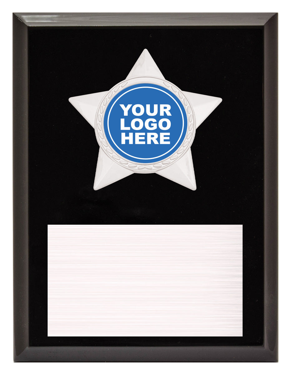 Star Plaque - Silver 200mm