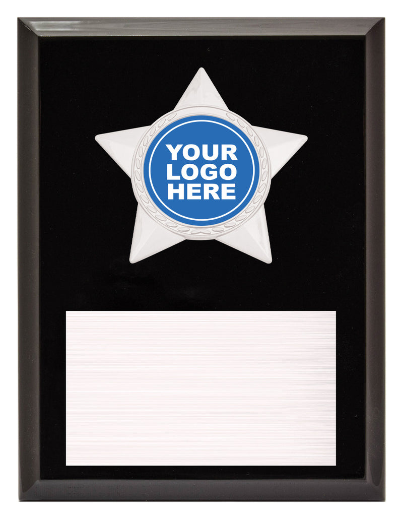 Star Plaque - Silver 200mm