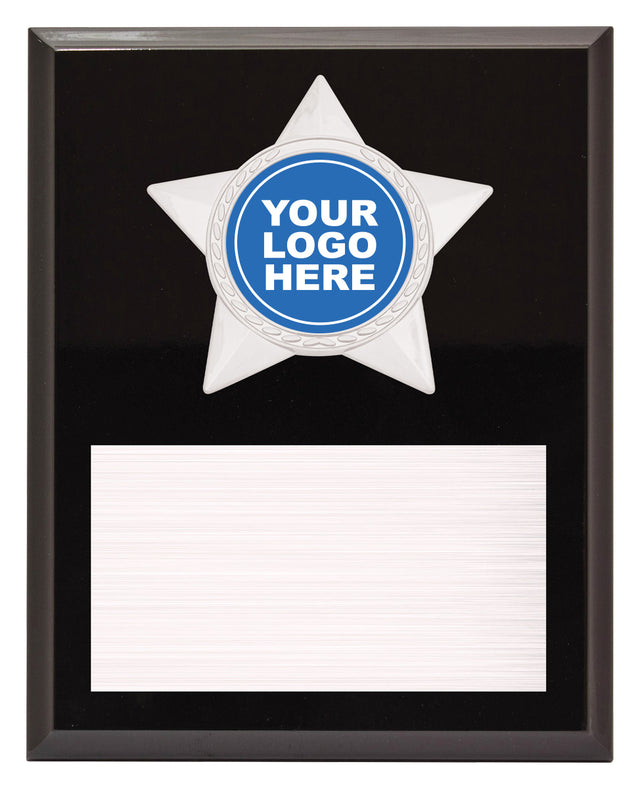 Star Plaque - Silver 225mm