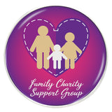 Metal Brooch Silver 27mm