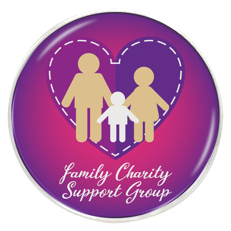 Metal Brooch Silver 27mm