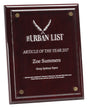 Rosewood Premium Floating Plaque 200mm