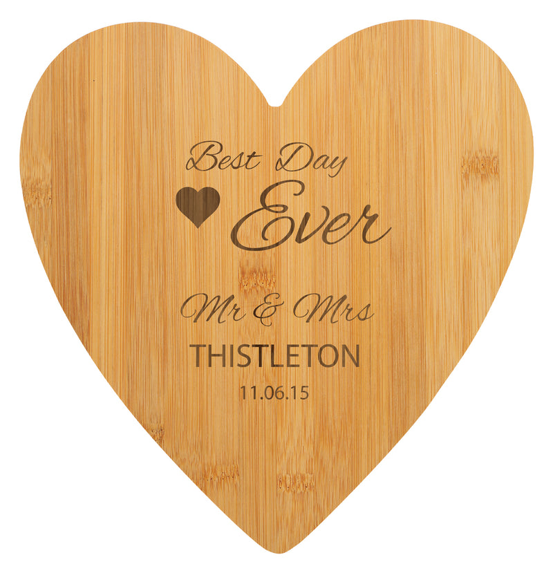 Bamboo Board - Heart 270mm