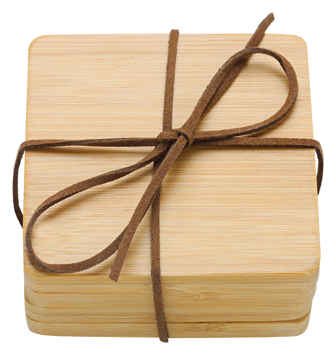 Bamboo Coaster Set - Square 90mm