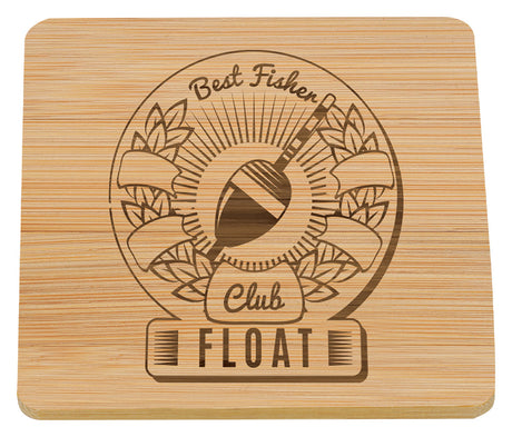 Bamboo Coaster Set - Square 90mm
