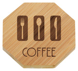 Bamboo Coaster Set - Octagon 90mm