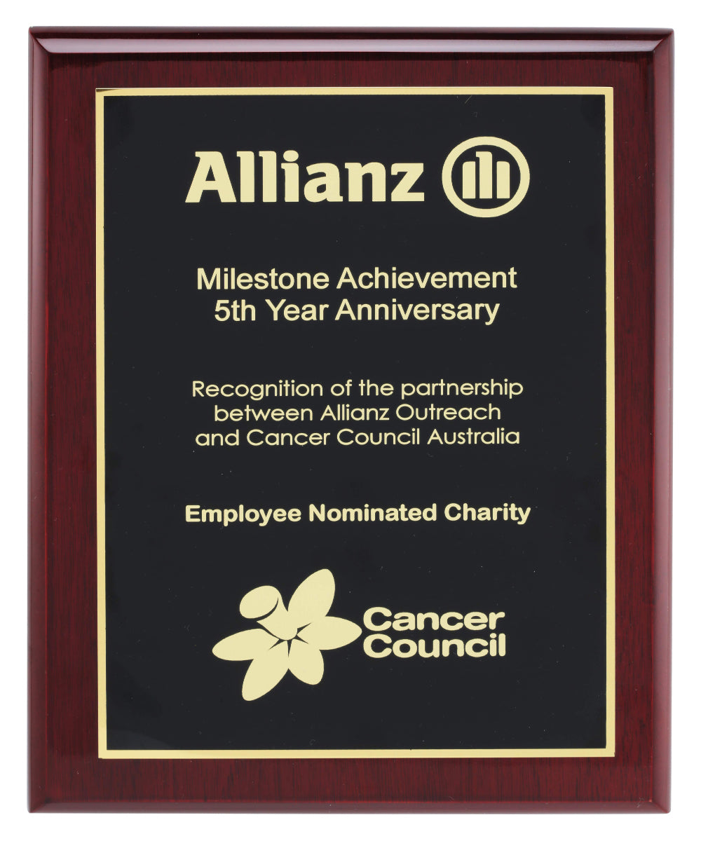 Designer Black Plaque 300mm