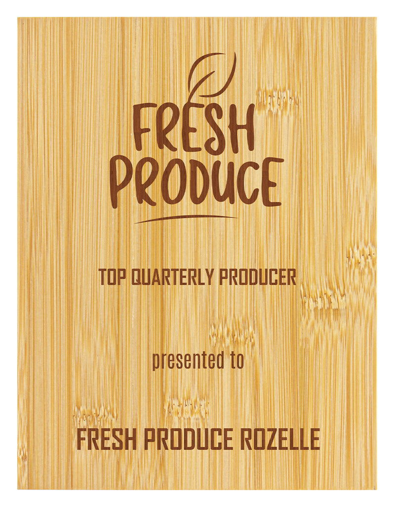 Bamboo Plaque 225mm