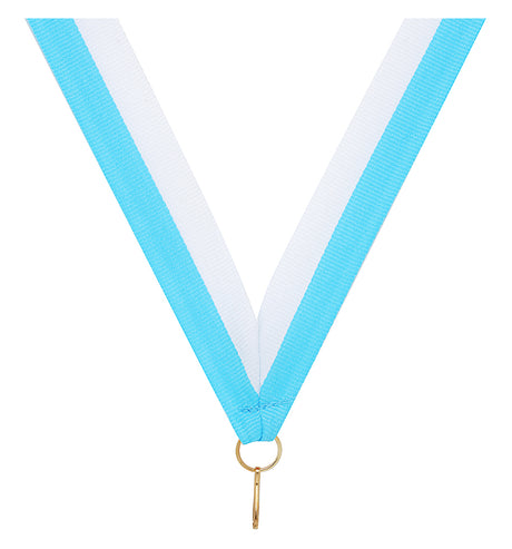 Light Blue / White Ribbon 800 x 23mm