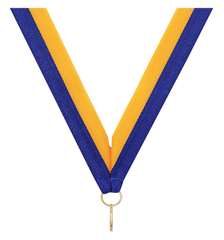 Blue / Gold Ribbon 800 x 23mm
