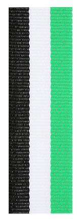 Green / White / Black Ribbon 800 x 23mm