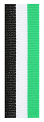 Green / White / Black Ribbon 800 x 23mm