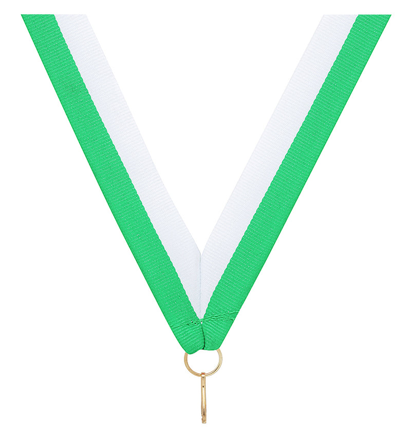 Green / White Ribbon 800 x 23mm