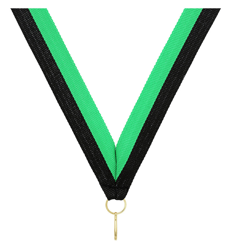 Green / Black Ribbon 800 x 23mm / Green / Black