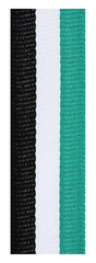 Teal / White / Black Ribbon 800 x 23mm