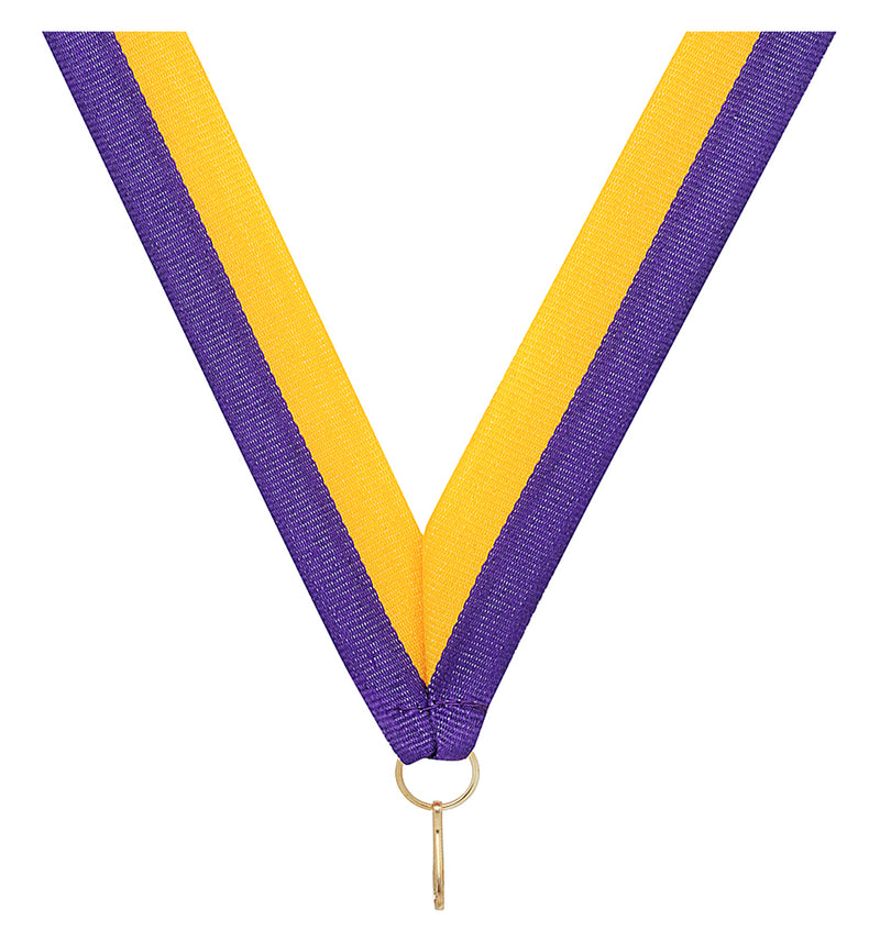 Purple / Gold Ribbon 800 x 23mm / Purple / Gold