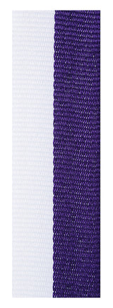 Purple / White Ribbon 800 x 23mm