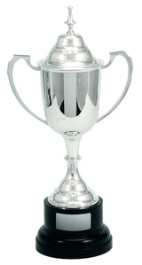 Silver Plated Cup on Base with Lid