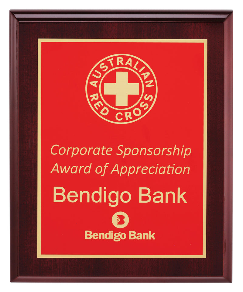Designer Plaques - Red 250mm