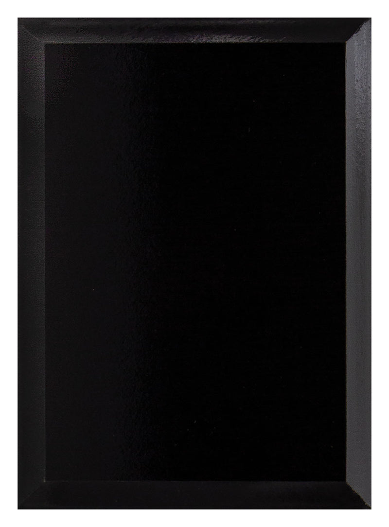 Value Plaque Black Gloss 150mm