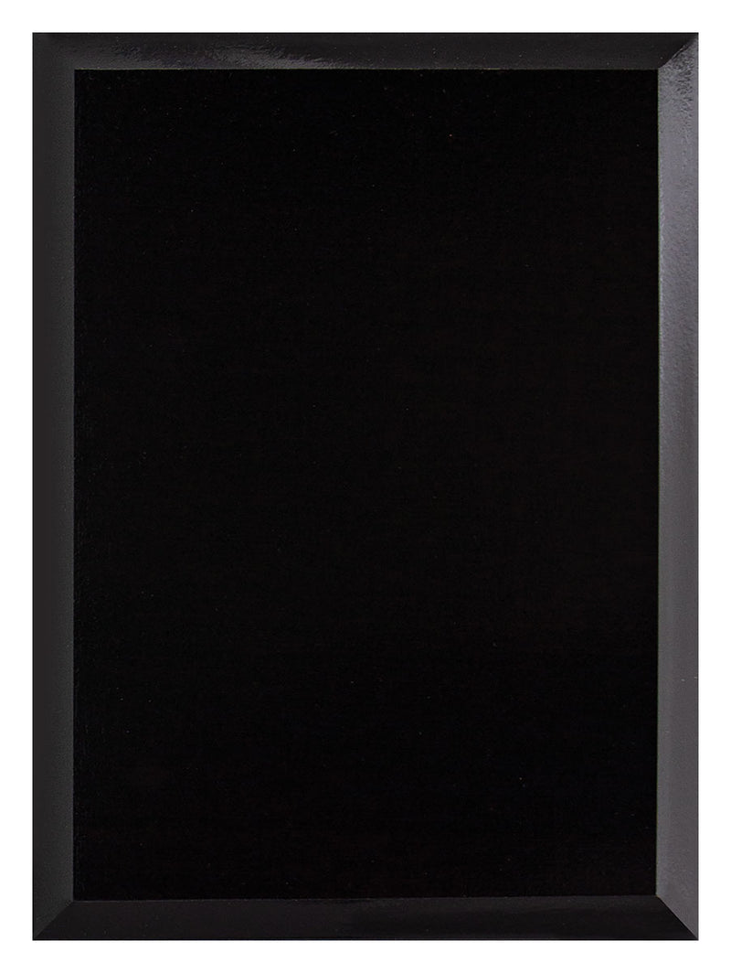 Value Plaque Black Gloss 175mm