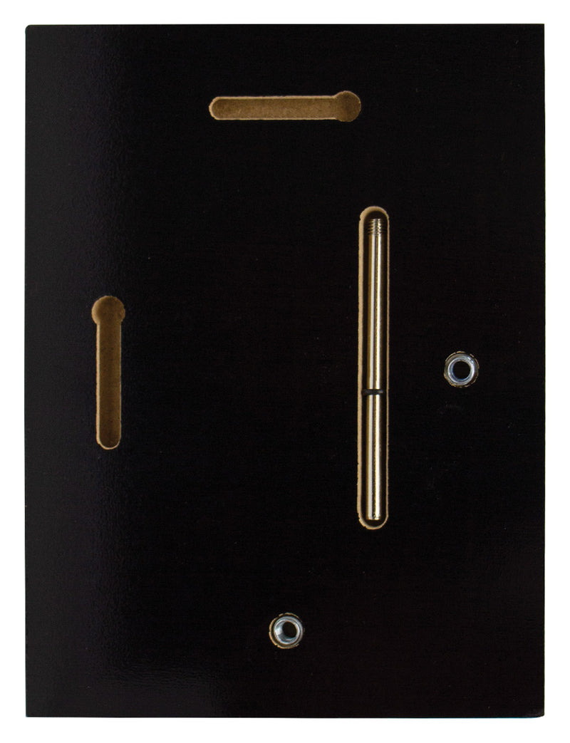 Value Plaque Black Gloss 200mm