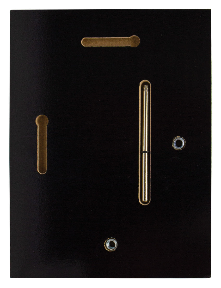Value Plaque Black 200mm