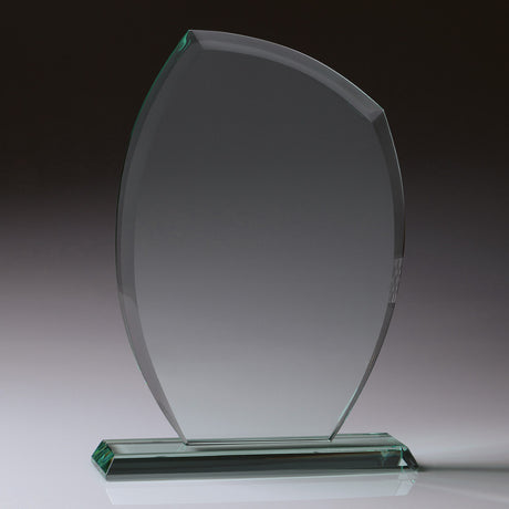 Glass Jade Crescent 170mm