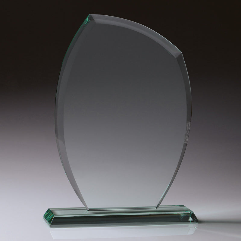 Glass Jade Crescent 170mm