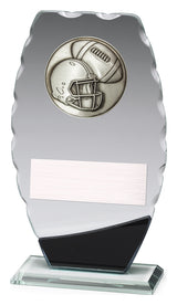 Clipped Oval Glass - American Football 190mm