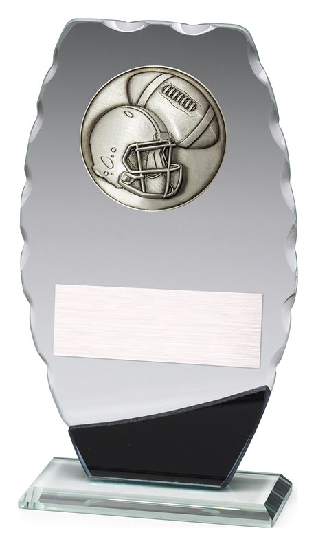 Clipped Oval Glass - American Football 190mm